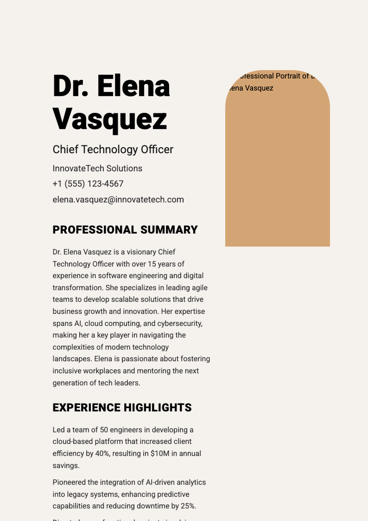 Professional financial advisor bio with headshot and contact details_variant_3